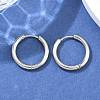 Tarnish Resistant 304 Stainless Steel Huggie Hoop Earrings EJEW-F111B-19mm-P-4