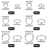 Unicraftale 1230Pcs 6 Style 304 Stainless Steel Open Jump Rings STAS-UN0024-52-6