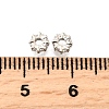 Brass Micro Pave Clear Cubic Zirconia Beads KK-K300-02A-P-2