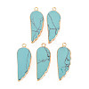 Synthetic Turquoise Pendants G-N326-127-A01-1
