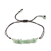 Natural Green Aventurine Chips Braided Bead Bracelet BJEW-JB08019-04-1