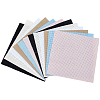 12Pcs 6 Colors 11CT Cross Stitch Fabric Sheets DIY-CY0002-77B-1
