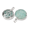 Natural Amazonite Pendants GG-CBA0251-10F-P-2
