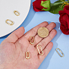 6Pcs 3 Styles Brass Spring Gate Rings KK-DC0004-94-3