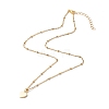 Beads Heart Pendant Necklaces NJEW-JN03621-02-2