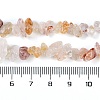 Natural Red Hematoid Quartz/Ferruginous Quartz Beads Strands G-G905-19-4