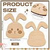 Wooden Rabbit Knitting Tools WOOD-WH0050-029-2