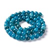 Natural White Jade Imitation Apatite Beads Strands X-G-I299-F10-6mm-2