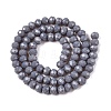 Opaque Solid Color Imitation Jade Glass Beads Strands EGLA-A044-P6mm-D10-3