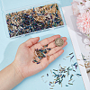 2700Pcs 9 Styles Glass Bugle Beads SEED-PA0001-11-3
