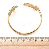 Ocean 304 Stainless Steel Enamel Cuff Bangles for Women LS-BJEW-F518-02H-G-3