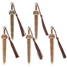 Sword Bamboo Bookmarks AJEW-WH0291-91