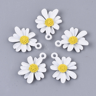 Spray Painted Alloy Pendants X-PALLOY-N0147-04E-1