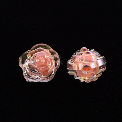 Transparent Acrylic Beads TACR-T024-06B-1