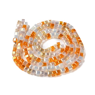 Electroplate Glass Beads Strands EGLA-F121-FR-B05-1