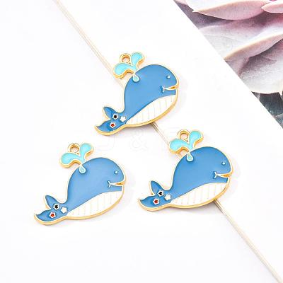 Eco-Friendly Alloy Enamel Pendants X-ENAM-Q437-014-NR-1
