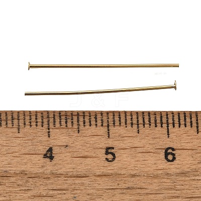 Brass Flat Head Pins KK-H502-01D-G-1