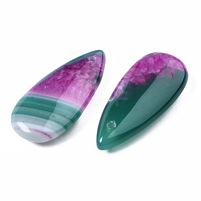 Natural Brazilian Agate Pendants X-G-S364-099C-1