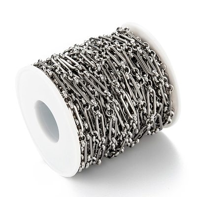 Tarnish Resistant Handmade 304 Stainless Steel Link Chains CHS-M004-02P-1