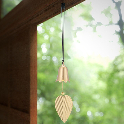 Brass Bell Pendants HJEW-WH20816-010G-C-1