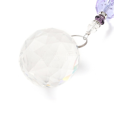Amethyst Pendant Decoration AJEW-P098-04P-1