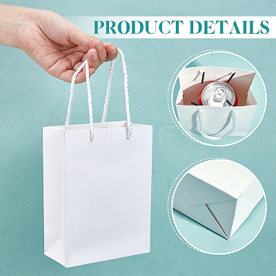50Pcs Rectangle Cardboard Paper Bags AJEW-NB0007-83-1