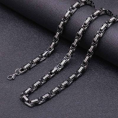 Stainless Steel Byzantine Chains Necklaces for Men FS-WG56795-54-1
