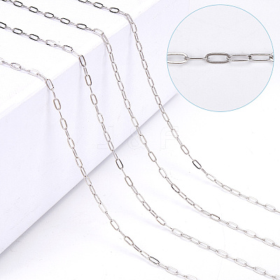 10M Brass Paperclip Chains CHC-SP0001-02P-1