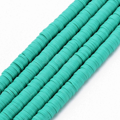 Handmade Polymer Clay Bead Strands X-CLAY-T002-6mm-50-1