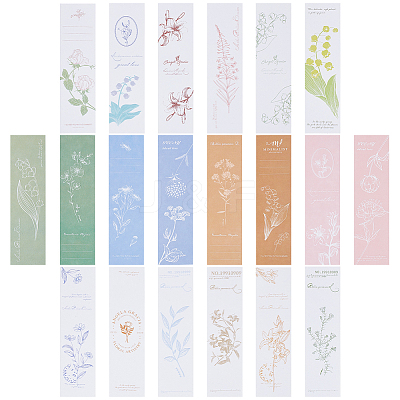 20Pcs 20 Style Paper Bookmarks AJEW-WH0007-12-1