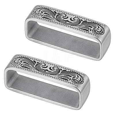 2Pcs 304 Stainless Steel Belt Keeper Rings FIND-PH0061-84A-1