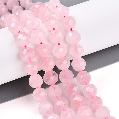 Natural Madagascar Rose Quartz Beads Strands G-S345-8mm-34-1