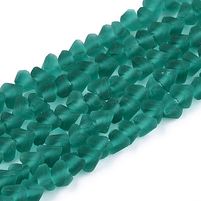 Frosted Transparent Glass Beads X1-GLAA-N016-4mm-04-1