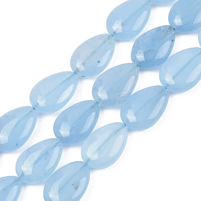 Natural White Jade Beads Strands G-Z105-B01-01B-1