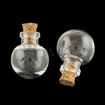 Round Glass Bottle for Bead Containers X-AJEW-R045-01-1
