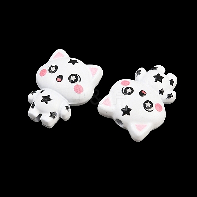 Baking Paint Zinc Alloy Beads AL-CBA032C-07-1