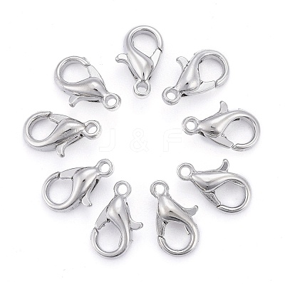 Zinc Alloy Lobster Claw Clasps X-E103-1