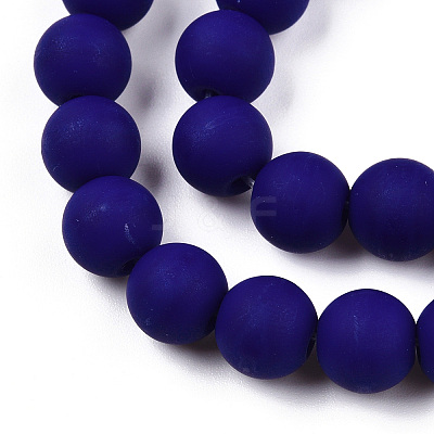 Opaque Glass Beads Strands GLAA-T032-P8mm-MD03-1