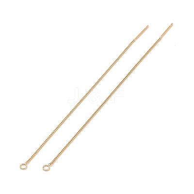 Ion Plating(IP) 304 Stainless Steel Stud Earring Finding X-STAS-E161-07G-1