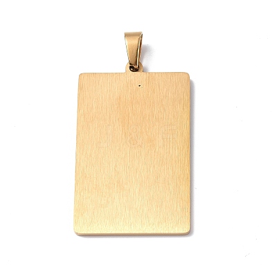 201 Stainless Steel Pendant STAS-B033-01G-11-1