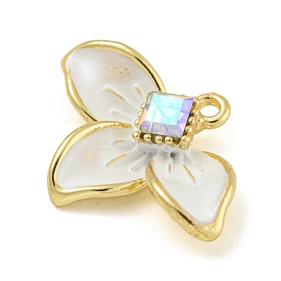 Rack Plating Alloy Rhinestone Pendants FIND-M033-03A-01-1