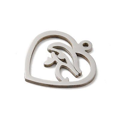 Non-Tarnish 201 Stainless Steel Pendants STAS-E206-06P-03-1