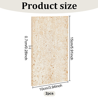 Retro Natural Marble Display Plate DJEW-WH0015-95-1