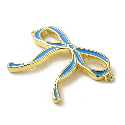 Brass Enamel Connector Charms KK-D098-01G-01-1