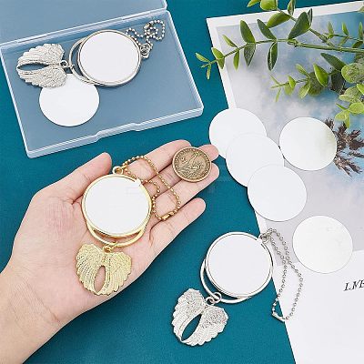 4 Sets 2 Colors Alloy Pendant Decoration Cabochon Settings FIND-CA0004-32-1