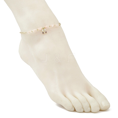 304 Stainless Steel Link Chain Anklets AJEW-AN00703-1