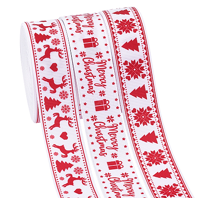 3 Rolls 3 Styles Polyester Ribbon OCOR-PH0006-32-1