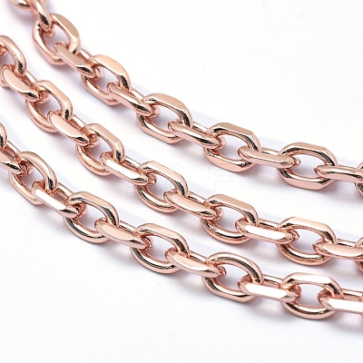 Brass Cable Chains KK-P155-53RG-NR-1