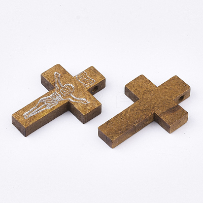 Printed Wooden Pendants WOOD-S050-35A-05-1