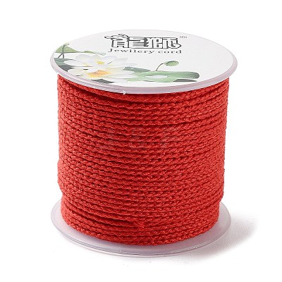 20M Polyester Braided Cord for Jewelry Making OCOR-G015-04A-03-1